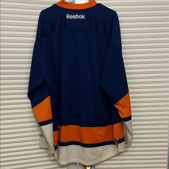 Reebok Blue and Orange Hockey Jersey - Picture 2 of 2